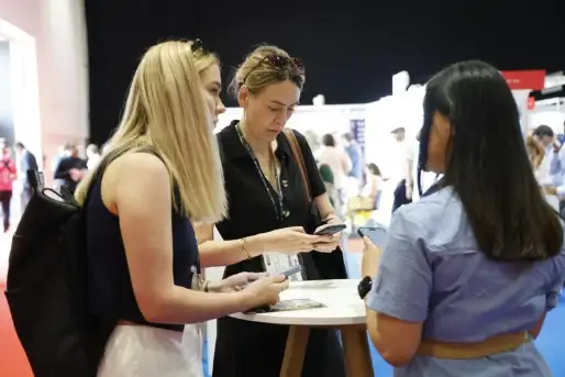 Female founders on show floor